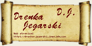 Drenka Jegarski vizit kartica
